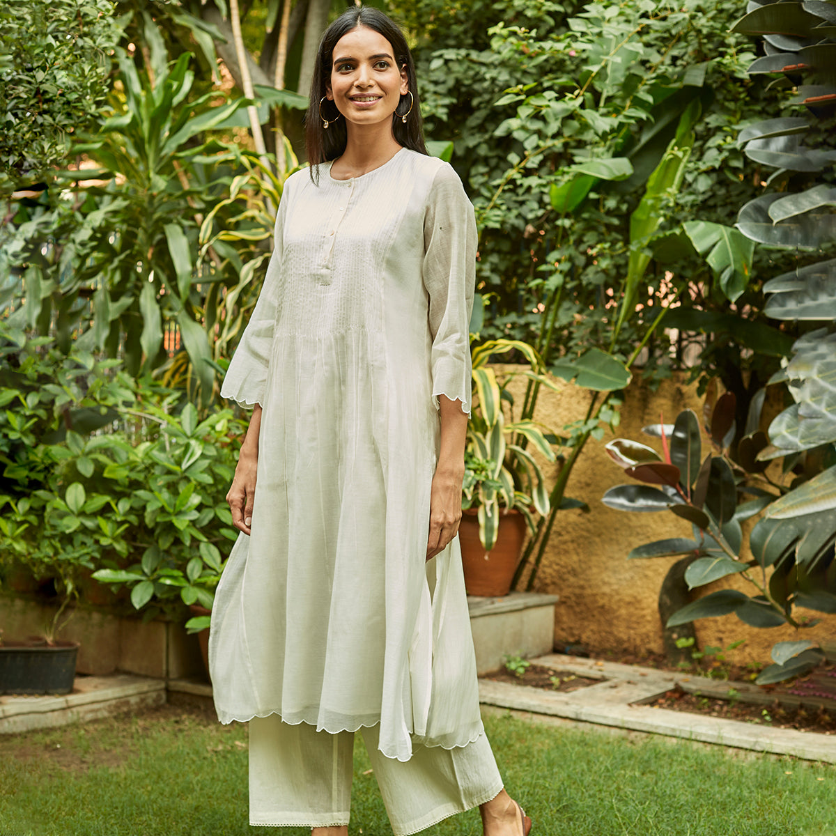 Grey Cotton Kurti Afghani Pant Set, Size: X, 300 Gsm at Rs 750/set in Jaipur